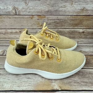Allbirds Womens Yellow Wool Runners Sneakers Tennis Shoes 9
